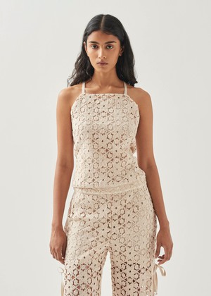 Lierre Lace Cream Top from Alohas