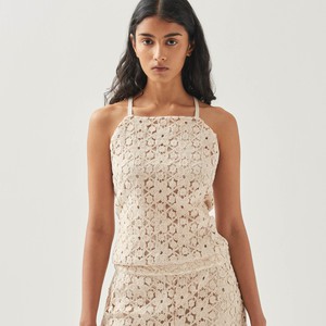 Lierre Lace Cream Top from Alohas