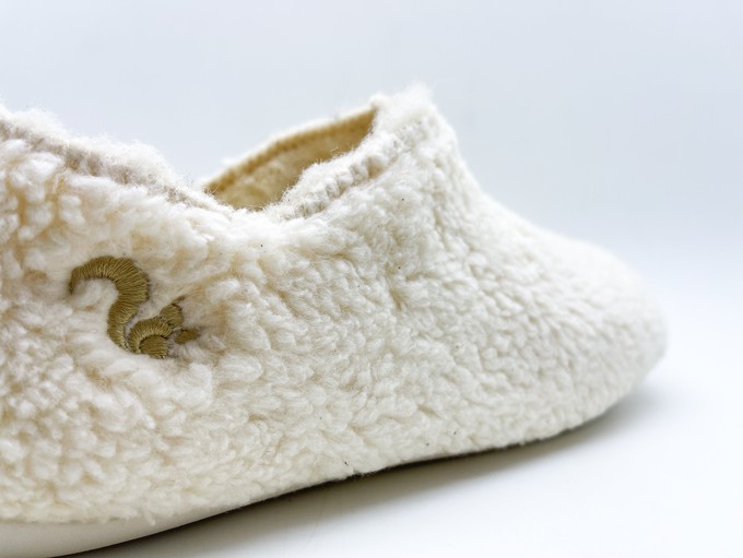 thies 1856 ® Organic Teddy Slipper Boots vegan off white (W) from COILEX