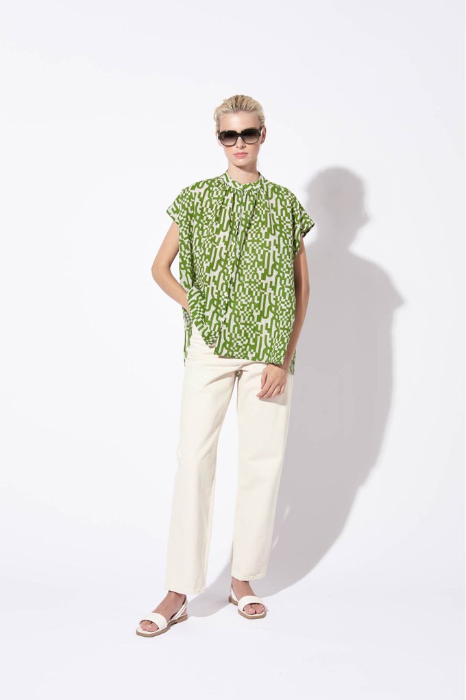 MOSS ADELE DAMIER TOP from Cool and Conscious