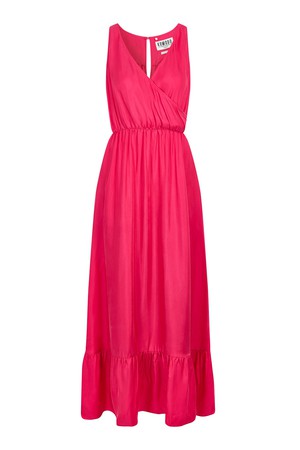 WHIRLYGIG Cupro Maxi Dress fuschia pink from KOMODO