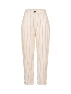 Pencil pants with pinstripe from LANIUS