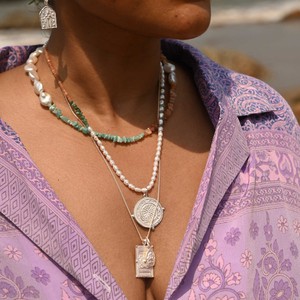 Divine Compass Pearls Silver from Loft & Daughter