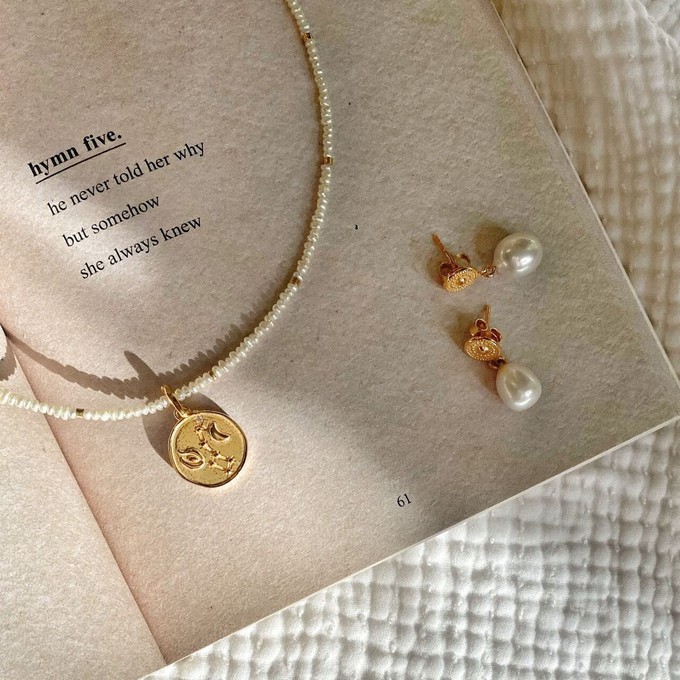 I Will Always Find My Way Pearl Necklace Silver from Loft & Daughter