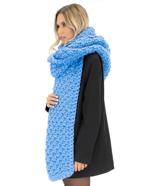 Blanket Chunky Scarf - Blue from Urbankissed