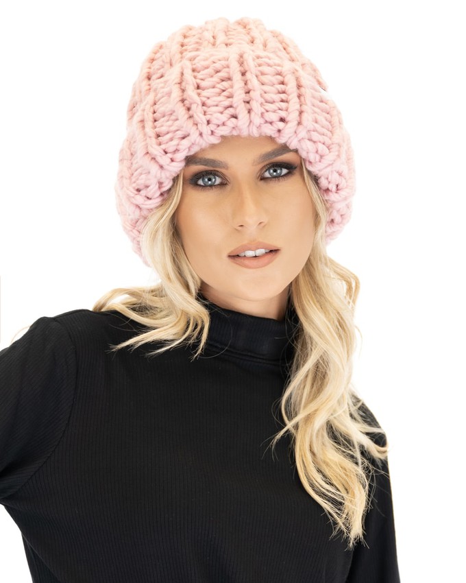 Ribbed Knit Beanie - Pink from Urbankissed