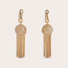 Chalcedony bold earrings 14ct gold via Ana Dyla