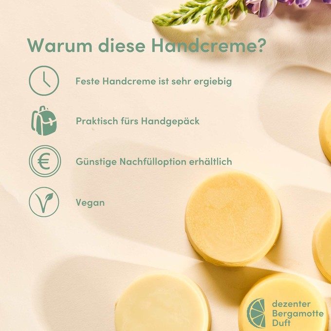 Feste Handcreme, vegan und bio, Nachfüller - 30g from 4peoplewhocare