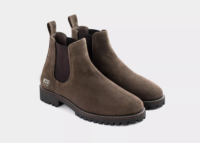 The Crossover Hemp Chelsea for Men in Dark Brown from 8000kicks