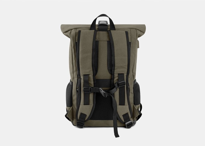 Everyday Hemp Rolltop Backpack in Dark Green from 8000kicks