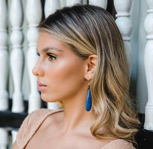 Teardrop Tagua Earrings from Abury
