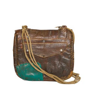 Upcycled Vintage Leather Berber Bag "Woodstock" from Abury