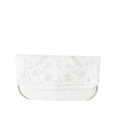 Lovebirds Wedding Clutch Bag in White via Abury