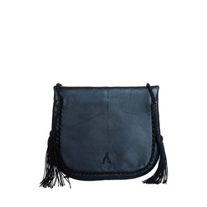 Embroidered Mini Crossbody Bag in Black from Abury