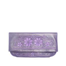 Floral Evening Clutch Bag in Purple van Abury