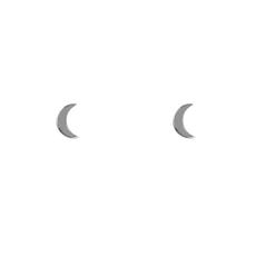To the Moon | Earstud | Zilver via AdornPay