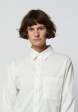 White organic cotton shirt ARLO from AFORA.WORLD