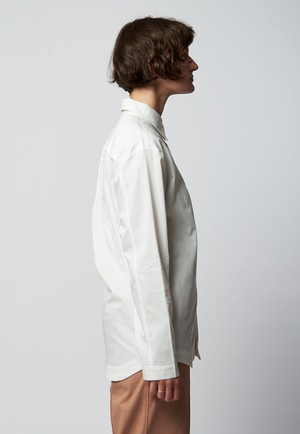 White organic cotton shirt ARLO from AFORA.WORLD