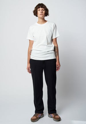 Organic cotton regular fit t-shirt KOS in white from AFORA.WORLD