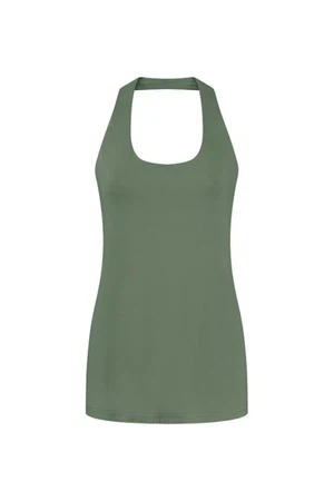 Haltertop Legergroen en taupe from Aimmea