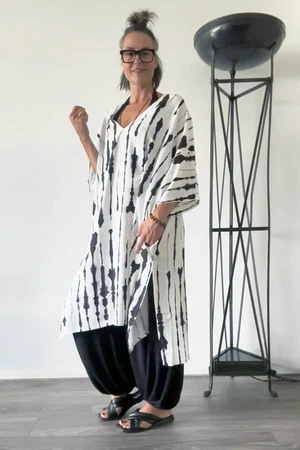 Maxi zomerjurk zwart wit from Aimmea