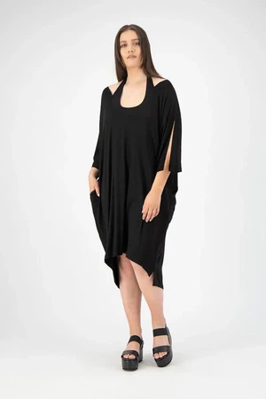 Maxi jurk met splitjes in mouw from Aimmea