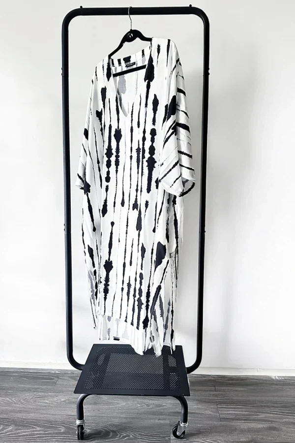 Maxi zomerjurk zwart wit from Aimmea