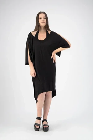 Maxi jurk met splitjes in mouw from Aimmea