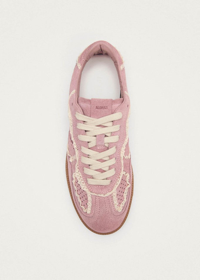 Tb.490 Crochet Pink Leather Sneakers from Alohas