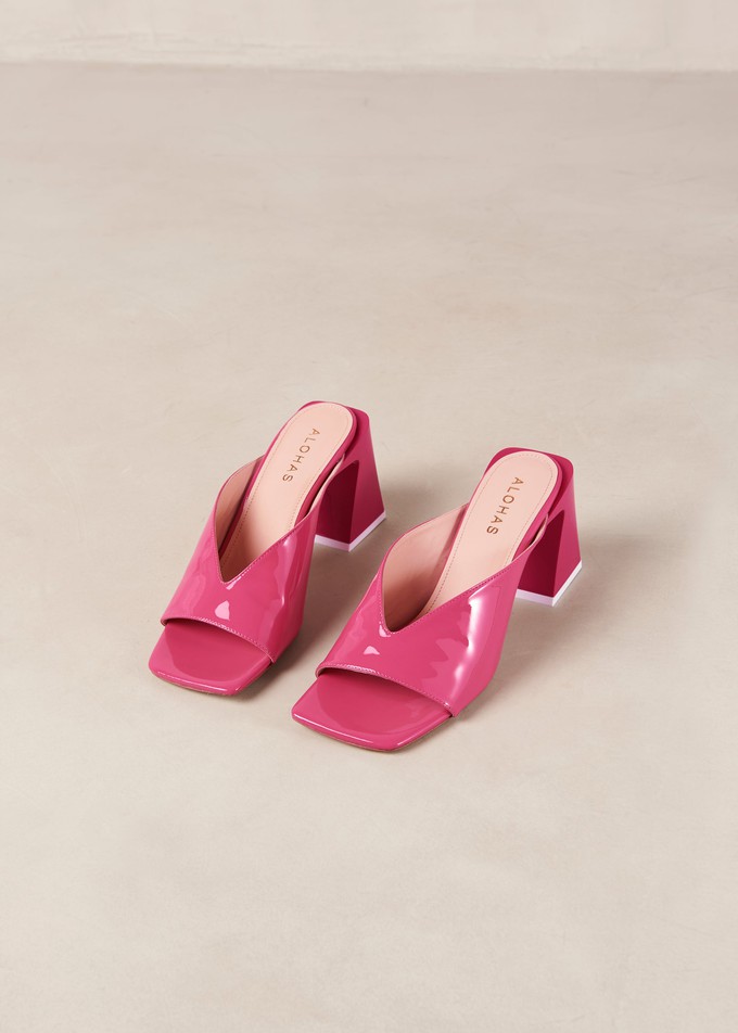 Tasha Pink Leather Sandals from Alohas
