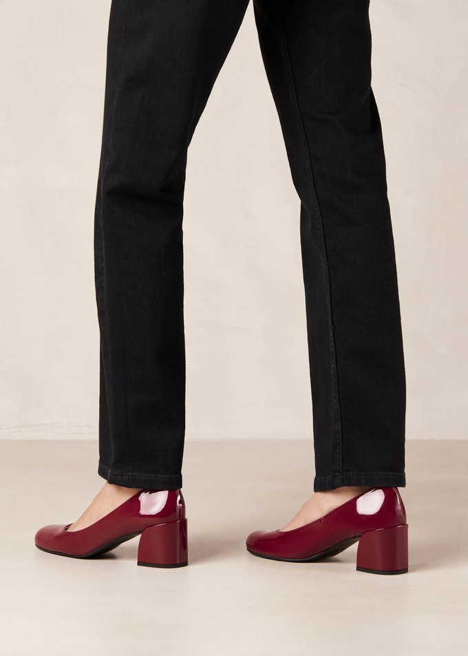 Antoine Onix Burgundy Leather Pumps from Alohas