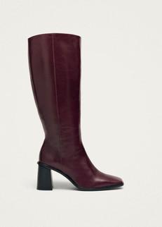 East Rift Burgundy Leather Boots via Alohas