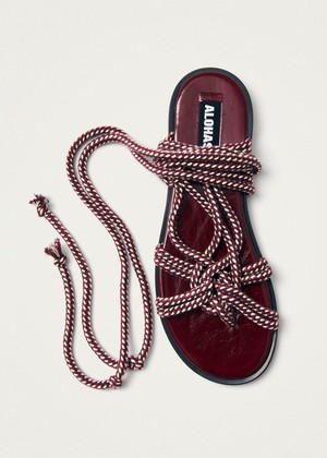 Tory Burgundy Sandals from Alohas