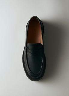 Dexter Black Leather Loafers via Alohas