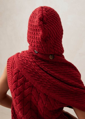 Kylie Red Tricot Scarf from Alohas