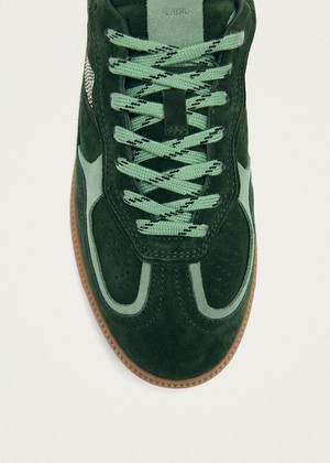 Tb.490 Rife Green Tones Leather Sneakers from Alohas