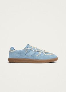 Tb.490 Crochet Blue Leather Sneakers via Alohas