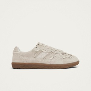 Tb.490 Crochet Cream Leather Sneakers from Alohas Tb.490 Crochet Cream Leather Sneakers from Alohas
