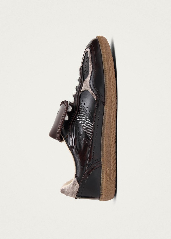 Tb.490 Club Vintage Effect Dark Chocolate Leather Sneakers from Alohas