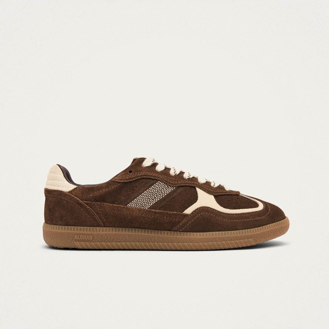 Tb.490 Rife Cocoa & Off White Leather Sneakers from Alohas
