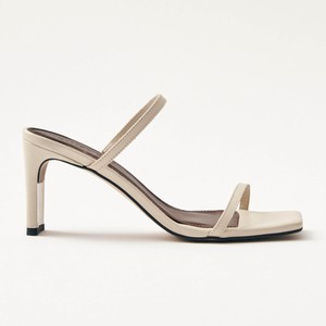Cannes Beige Leather Sandals from Alohas