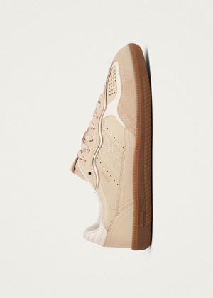 Tb.490 Rife Grain Cream Leather Sneakers from Alohas Tb.490 Rife Grain Cream Leather Sneakers from Alohas