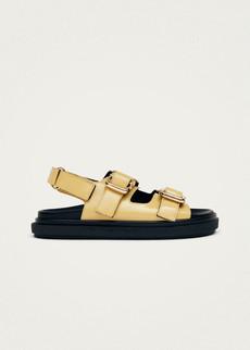 Harper Vanilla Patent Leather Sandals via Alohas