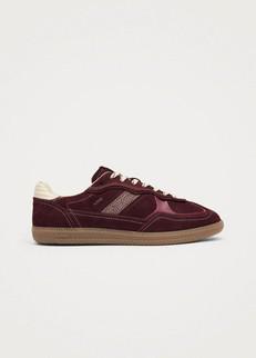 Tb.490 Rife Burgundy Cream Leather Sneakers via Alohas