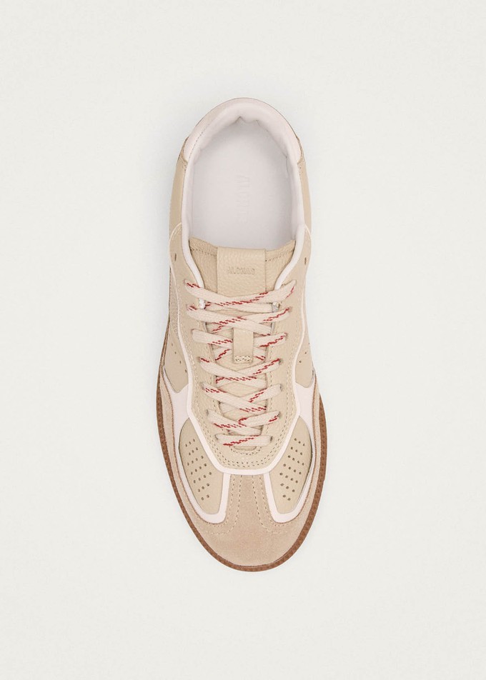 Tb.490 Rife Grain Cream Leather Sneakers from Alohas Tb.490 Rife Grain Cream Leather Sneakers from Alohas
