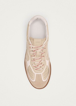 Tb.490 Rife Grain Cream Leather Sneakers from Alohas Tb.490 Rife Grain Cream Leather Sneakers from Alohas