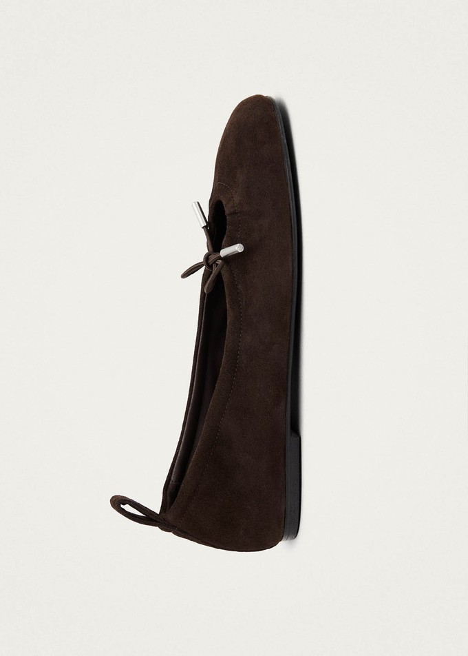 Rosalind Recycled Brown Leather Ballet Flats from Alohas