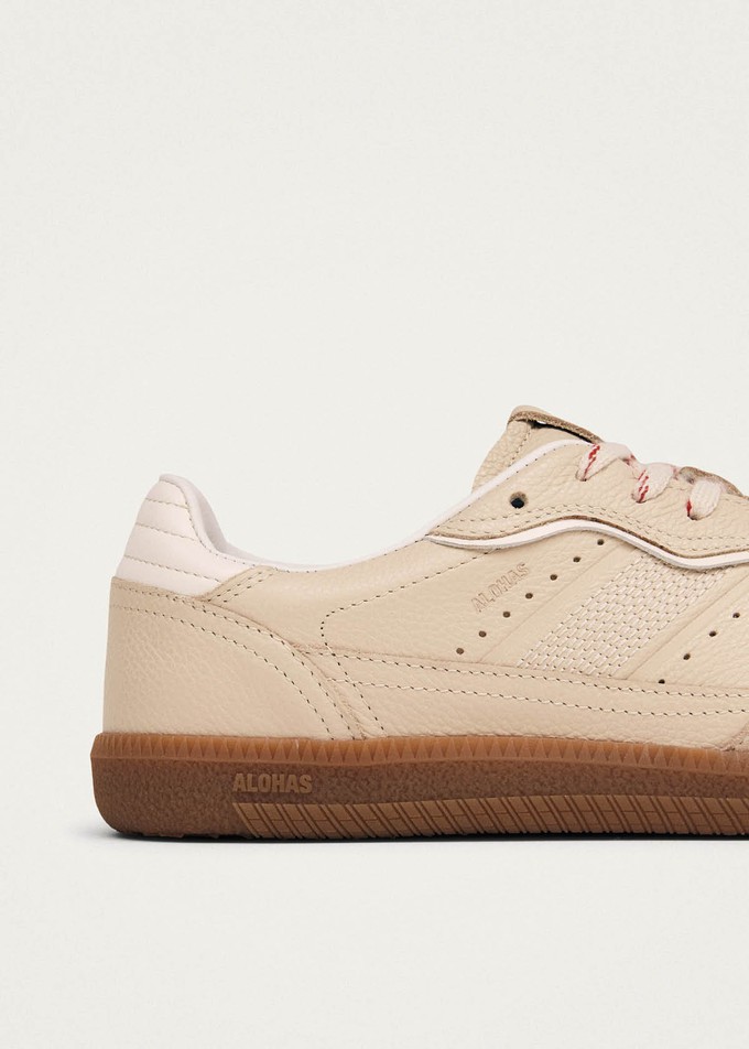 Tb.490 Rife Grain Cream Leather Sneakers from Alohas Tb.490 Rife Grain Cream Leather Sneakers from Alohas