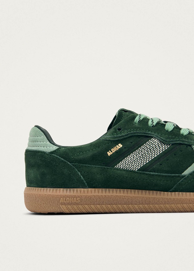 Tb.490 Rife Green Tones Leather Sneakers from Alohas