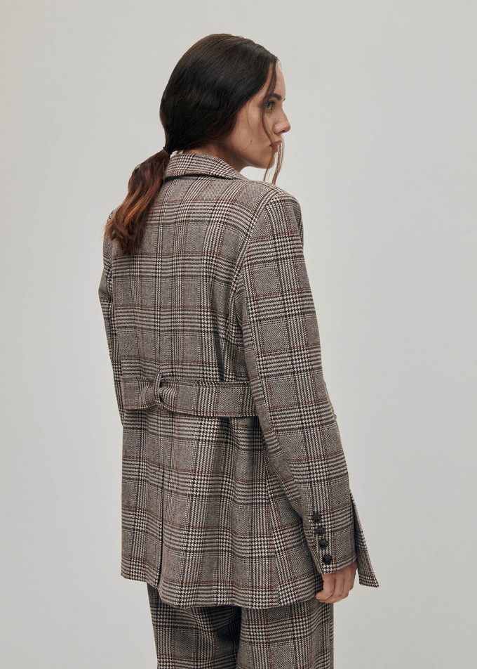 Nagano Checks Brown Blazer from Alohas Nagano Checks Brown Blazer from Alohas